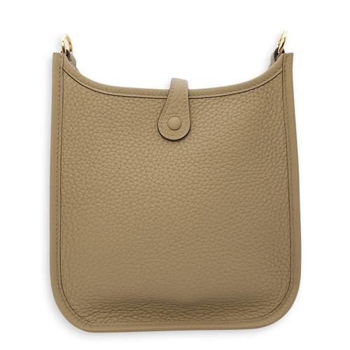 Evelyne Mini Beige Marfa in Clemence Gold hardware