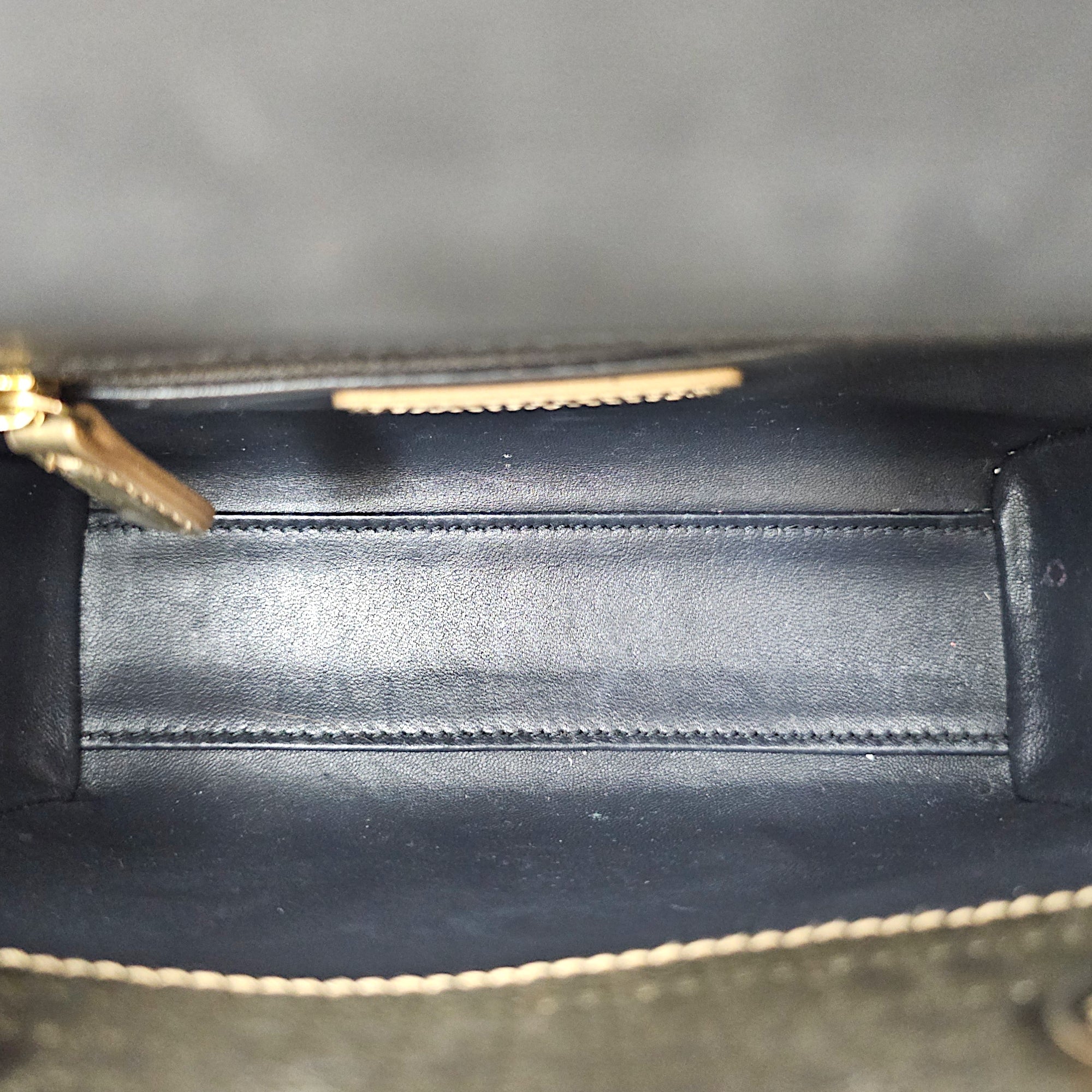 Lady Dior Mini Gold Top Handle Bag in Metallic Gold hardware CL2601-19087 11