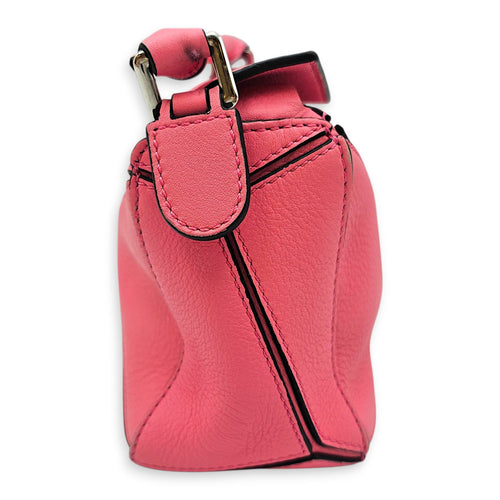Mini Puzzle Pink Crossbody Bag in Calfskin Silver hardware CL2601-19095 5
