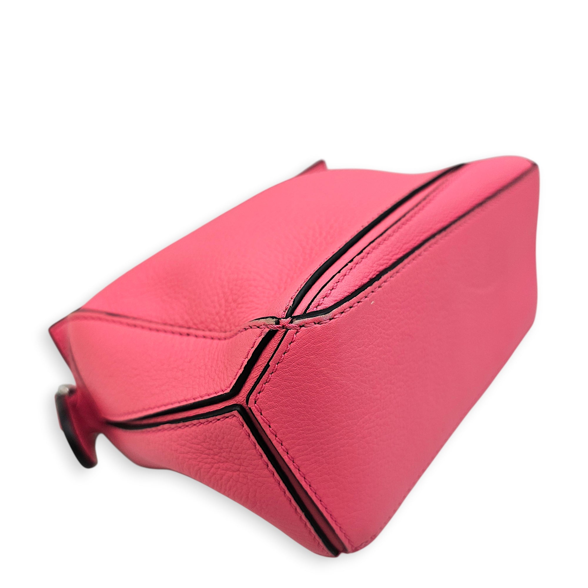Mini Puzzle Pink Crossbody Bag in Calfskin Silver hardware CL2601-19095 7