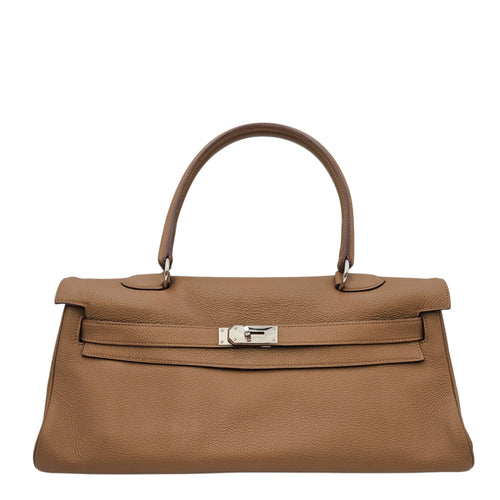 Shoulder Kelly 42 Alezan in Togo Palladium hardware