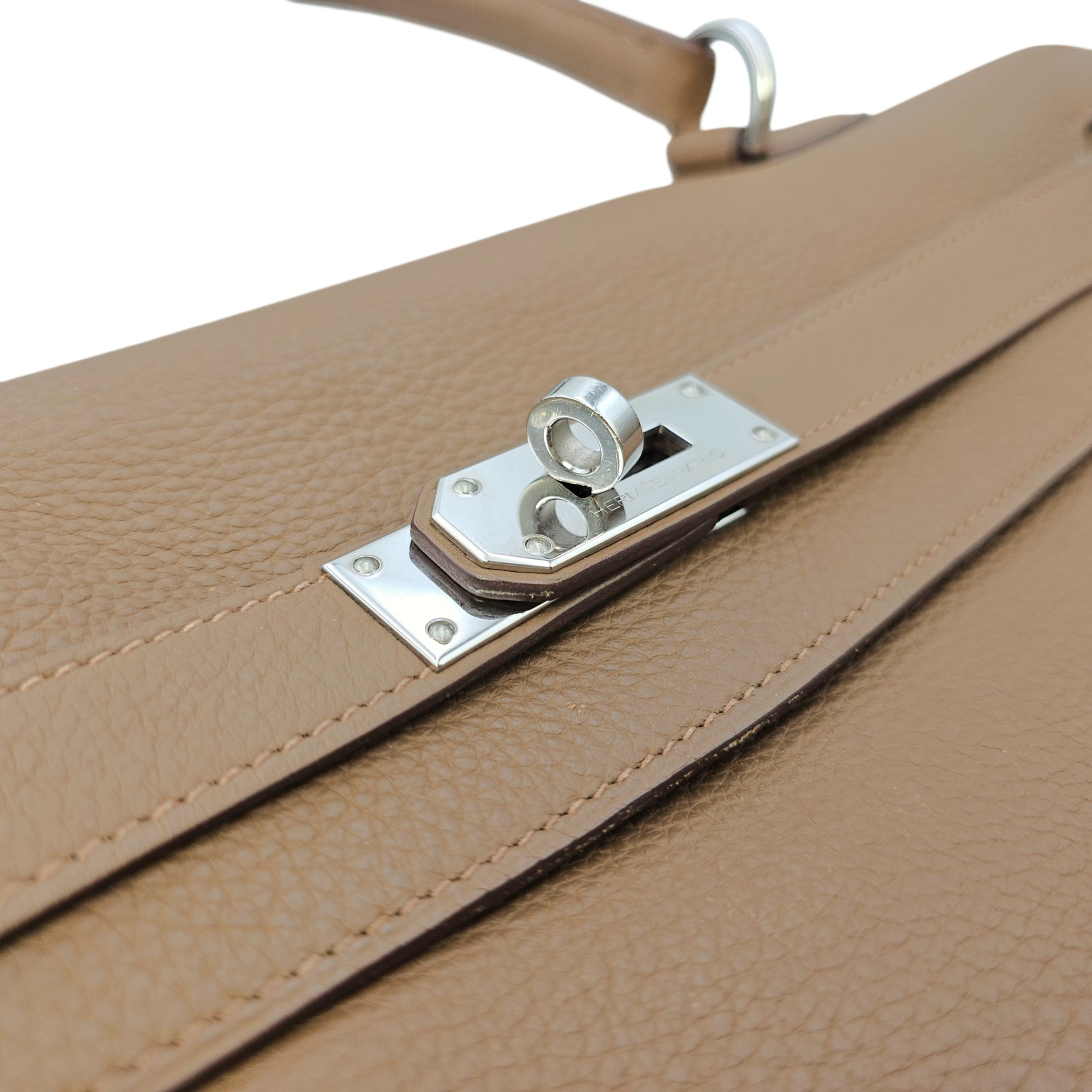 Shoulder Kelly 42 Alezan in Togo Palladium hardware