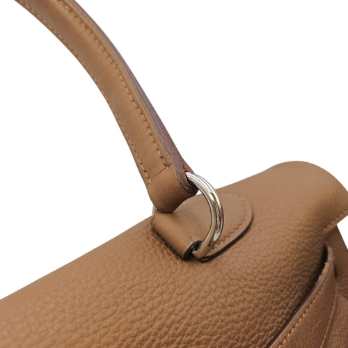 Shoulder Kelly 42 Alezan in Togo Palladium hardware