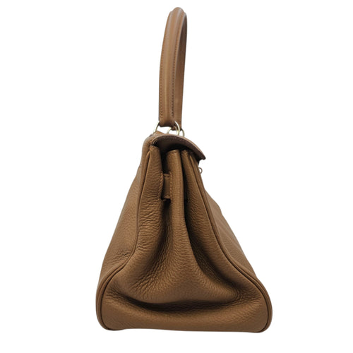 Shoulder Kelly 42 Alezan in Togo Palladium hardware