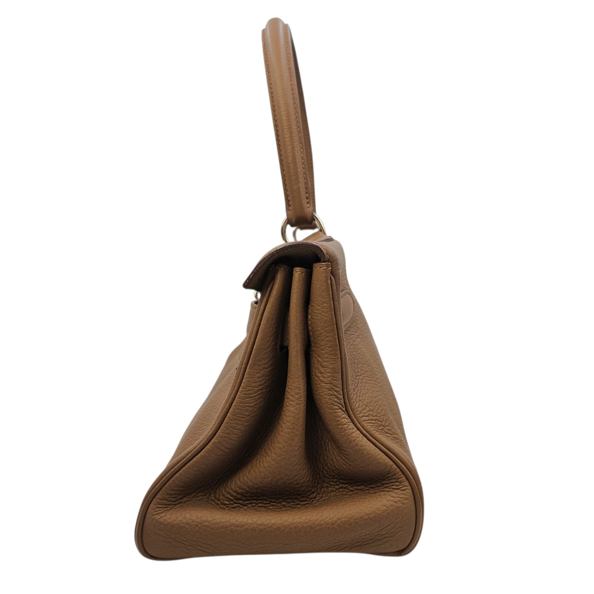Shoulder Kelly 42 Alezan in Togo Palladium hardware