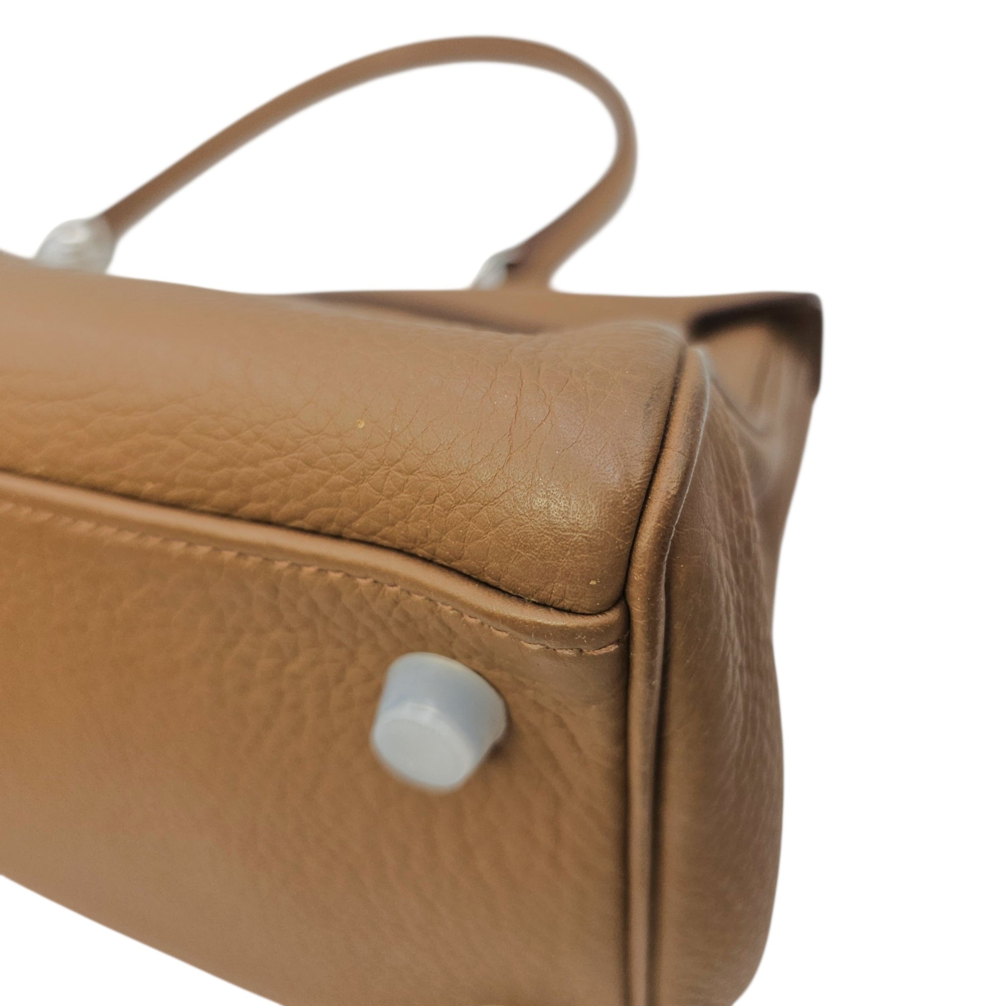 Shoulder Kelly 42 Alezan in Togo Palladium hardware