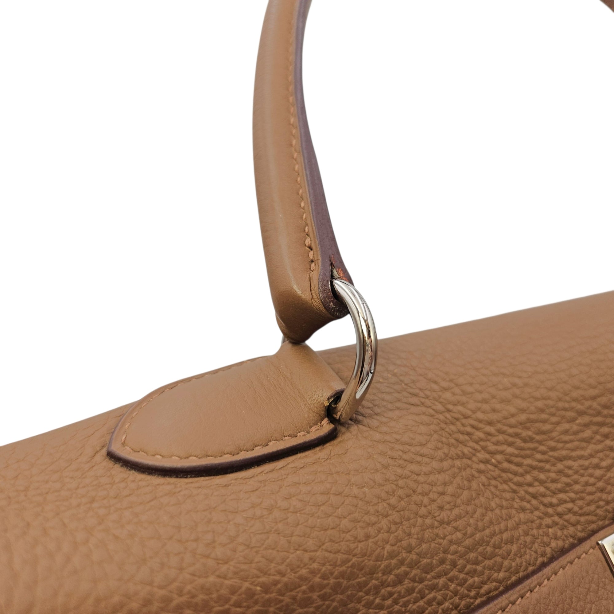 Shoulder Kelly 42 Alezan in Togo Palladium hardware