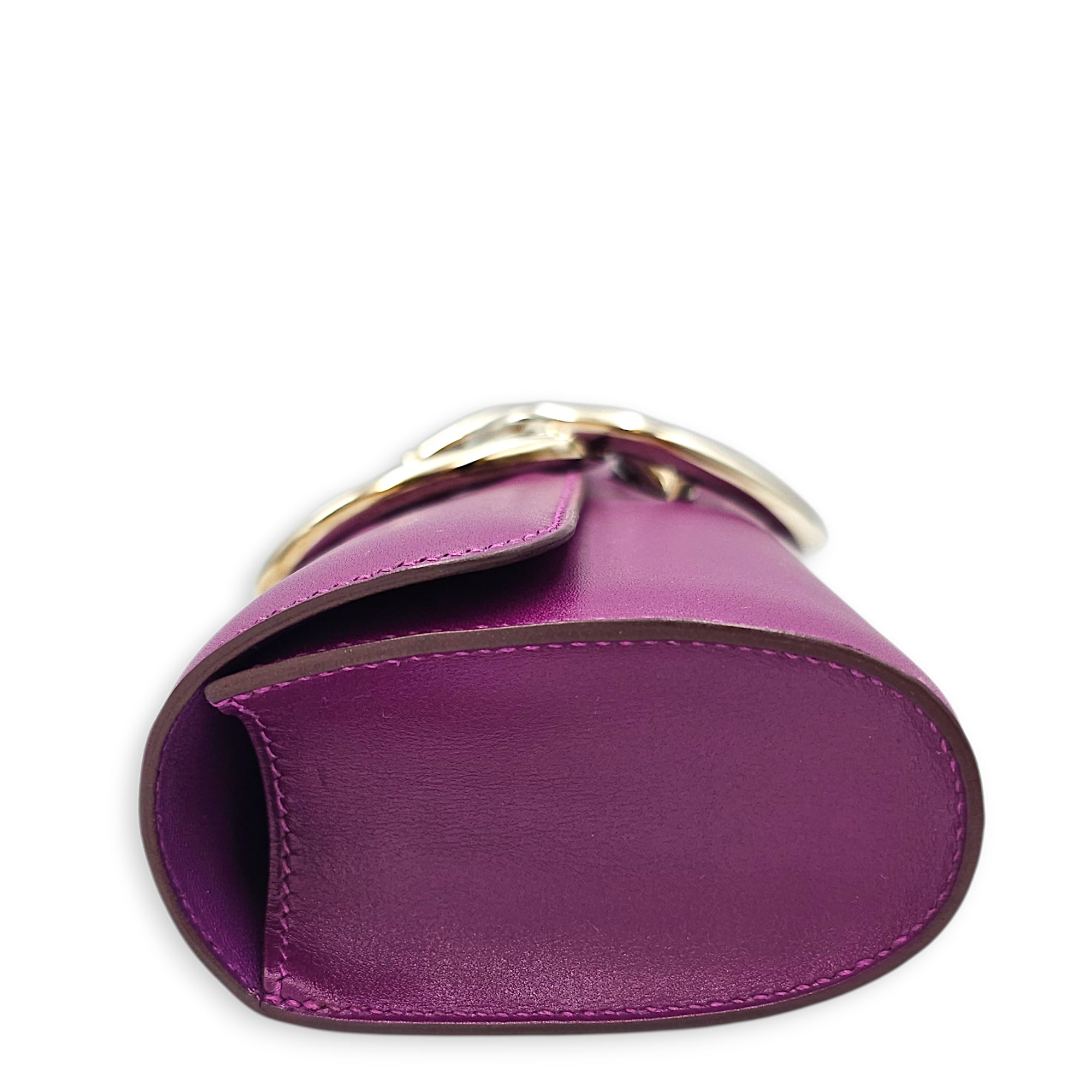 Egee Clutch Violet in Tadelakt Palladium hardware CL2601-19116 3