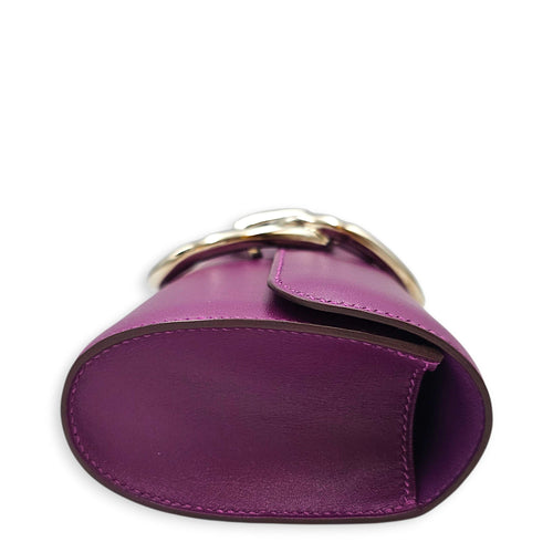 Egee Clutch Violet in Tadelakt Palladium hardware CL2601-19116 4