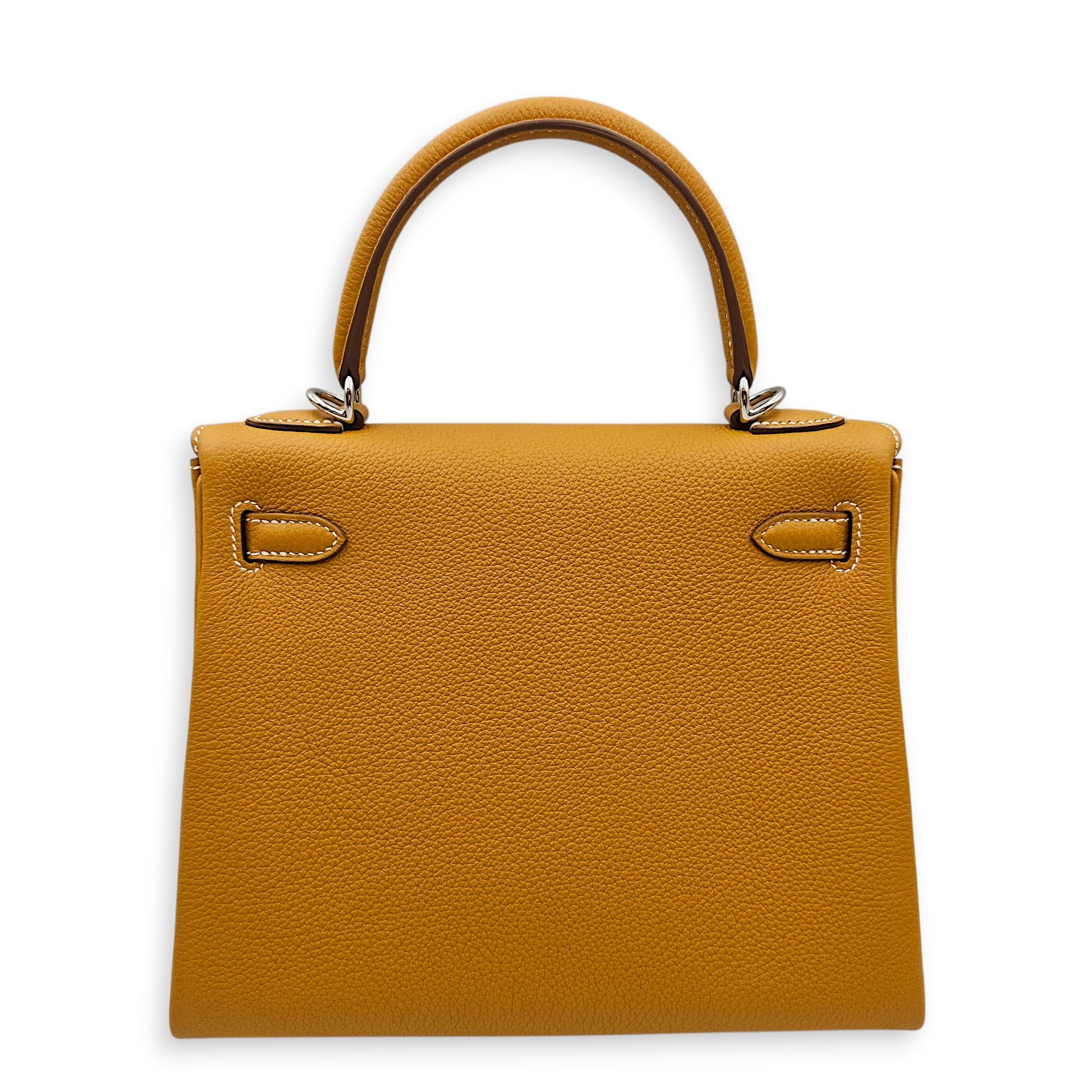 Kelly 25 Naturel Sable in Togo Palladium hardware CL2601-19132 2