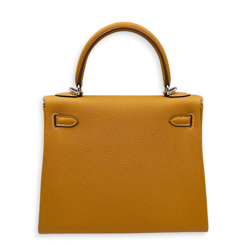 Kelly 25 Naturel Sable in Togo Palladium hardware CL2601-19132 2