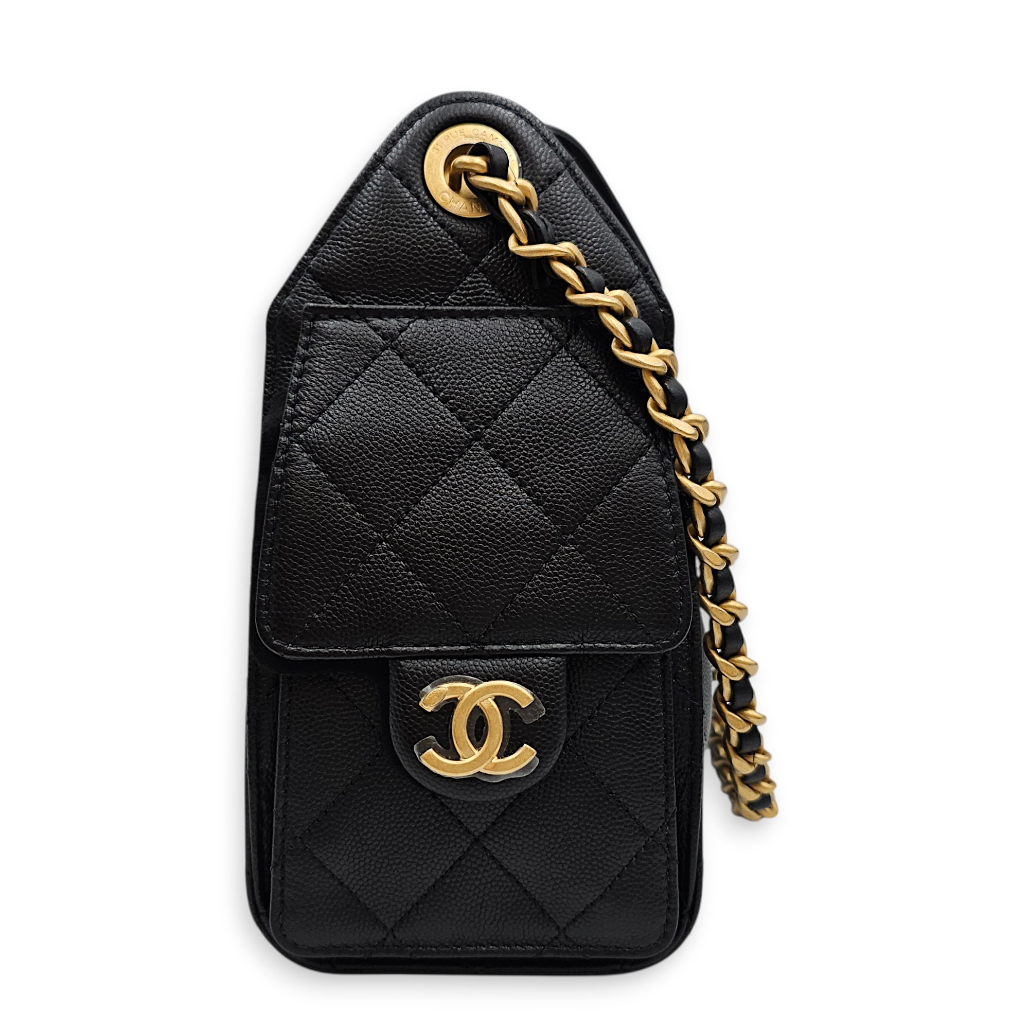 Mini C25 Black Shoulder Bag in Caviar Leather Gold hardware CL2601-19171 5
