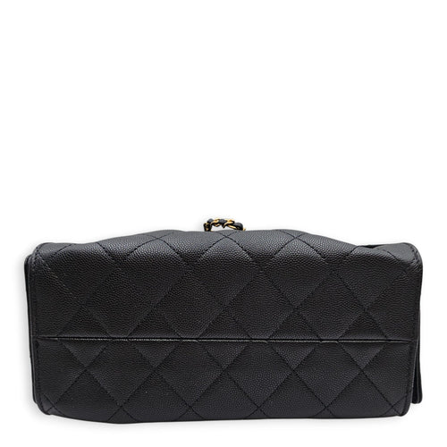Mini C25 Black Shoulder Bag in Caviar Leather Gold hardware CL2601-19171 6