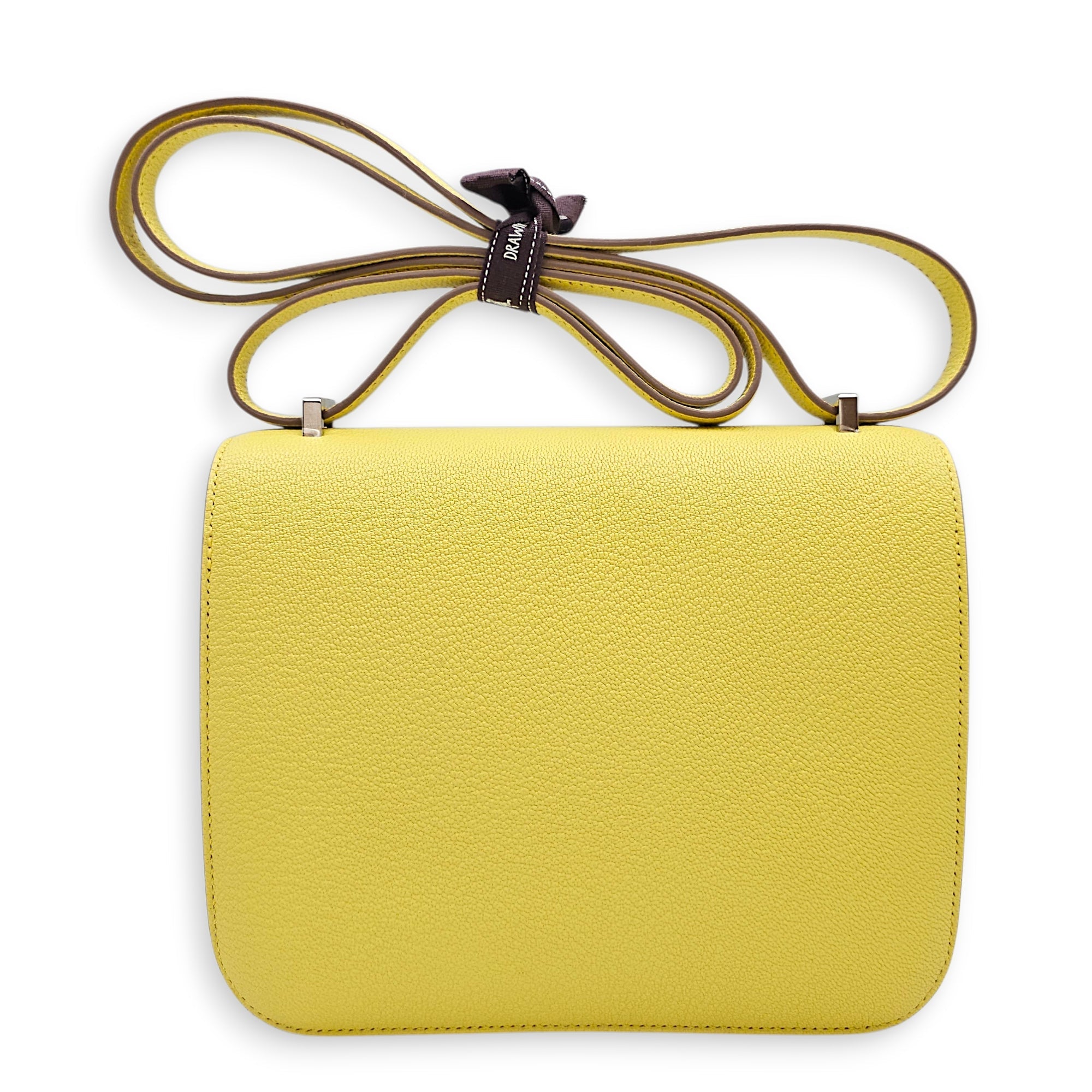 Constance Mirror 18 Limoncello in Chevre Mysore Palladium hardware CL2601-19178 2