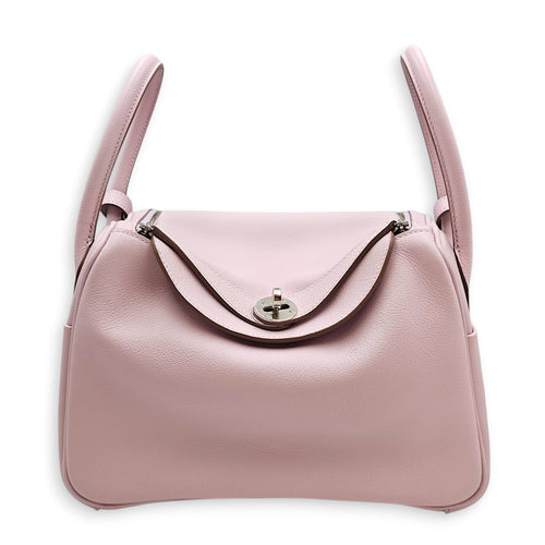 Lindy 26 Mauve Pale in Evercolor Palladium hardware CL2601-19198 1