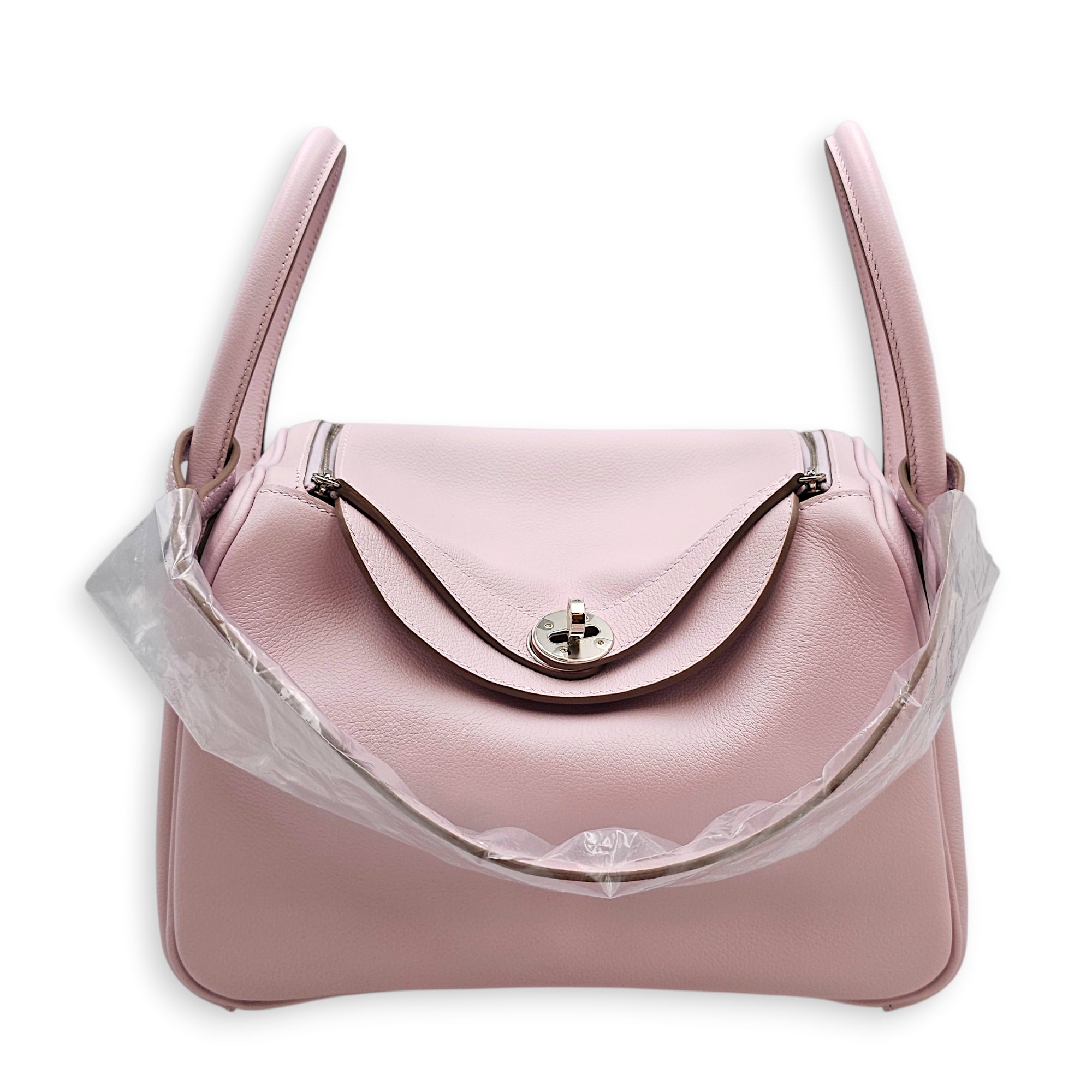 Lindy 26 Mauve Pale in Evercolor Palladium hardware CL2601-19198 3