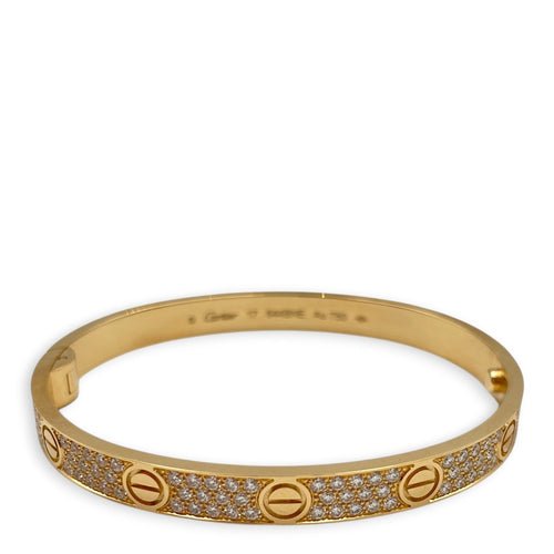 Love, Classic Model, Paved 17 Bracelet in Gold Hardware CL2601-19200 1