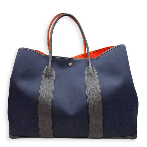 Garden Party voyage 49 Marine/Mecano/Indigo/Capucine in Toile/Negonda Palladium hardware CL2601-19219 1