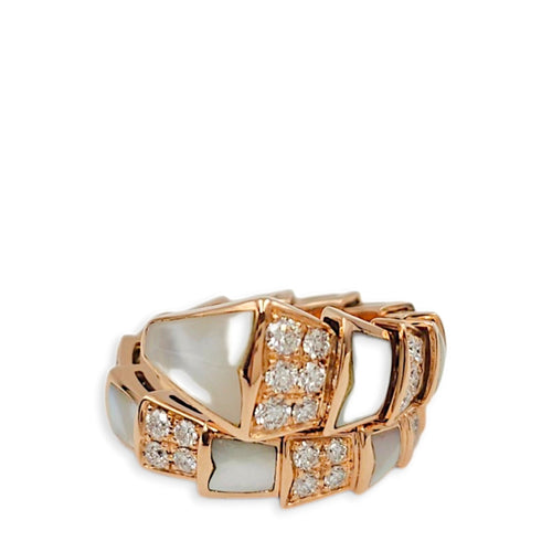 Serpenti Viper, 0.82 Carat M Ring in White CL2602-19224 1