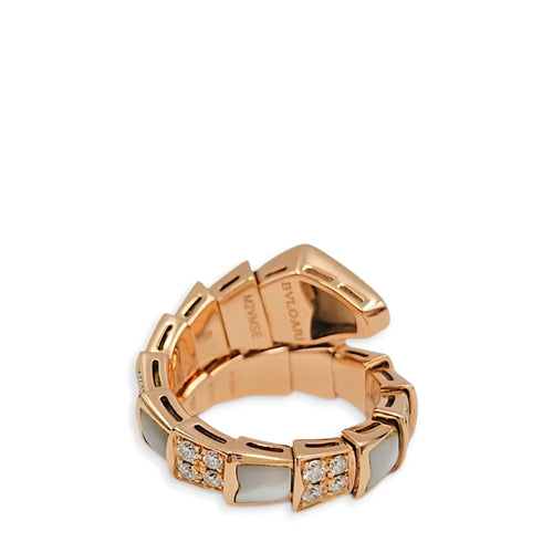 Serpenti Viper, 0.82 Carat M Ring in White CL2602-19224 2