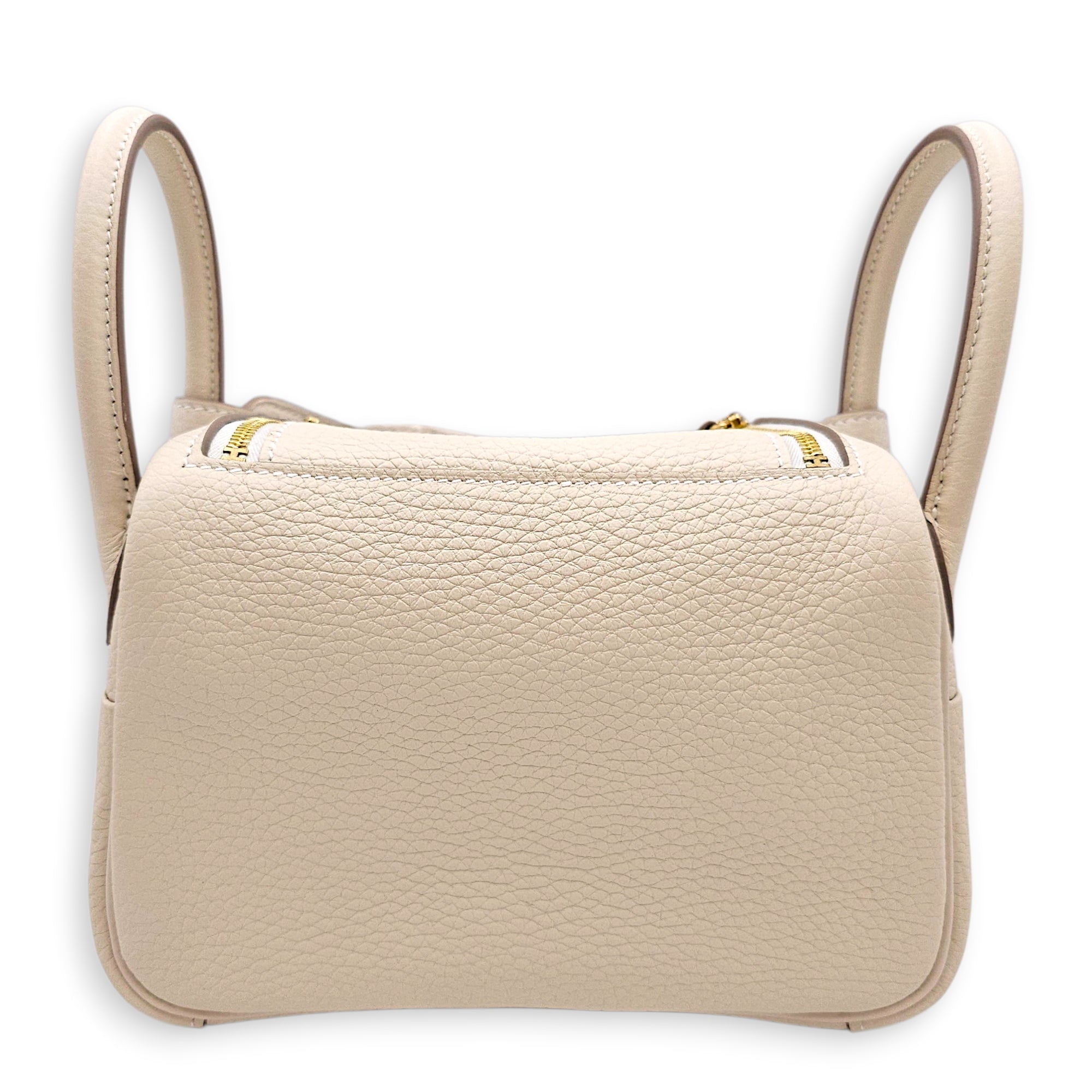 Lindy II Mini Craie in Clemence Gold hardware CL2602-19226 2