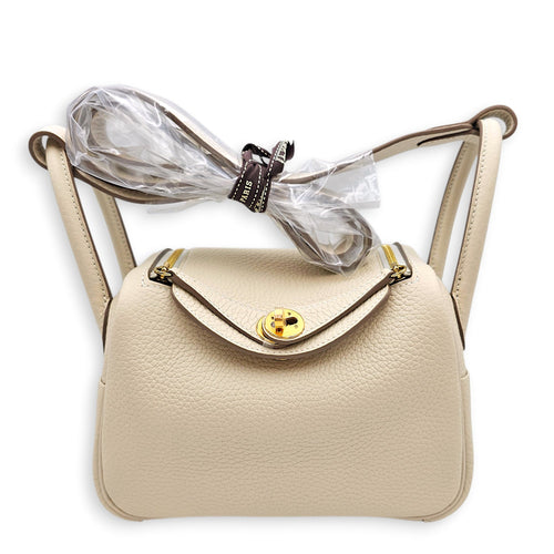 Lindy II Mini Craie in Clemence Gold hardware CL2602-19226 3