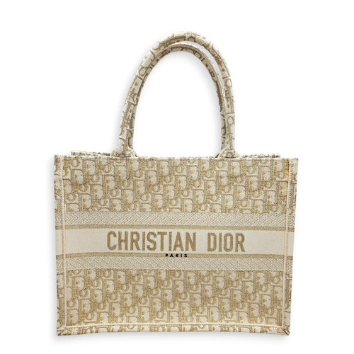 Book Tote Size 36 cm Gold Top Handle Bag in Canvas CL2602-19246 1