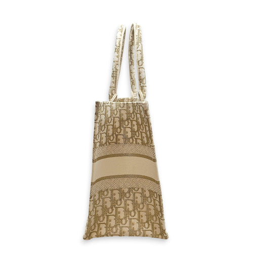 Book Tote Size 36 cm Gold Top Handle Bag in Canvas CL2602-19246 3