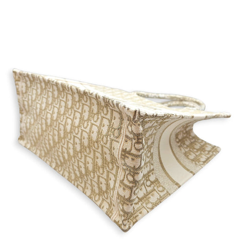 Book Tote Size 36 cm Gold Top Handle Bag in Canvas CL2602-19246 8