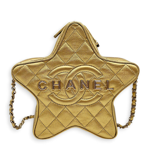 24C Walk of Fame Star Bag  Gold Crossbody Bag in Metallic Gold hardware CL2602-19253 1