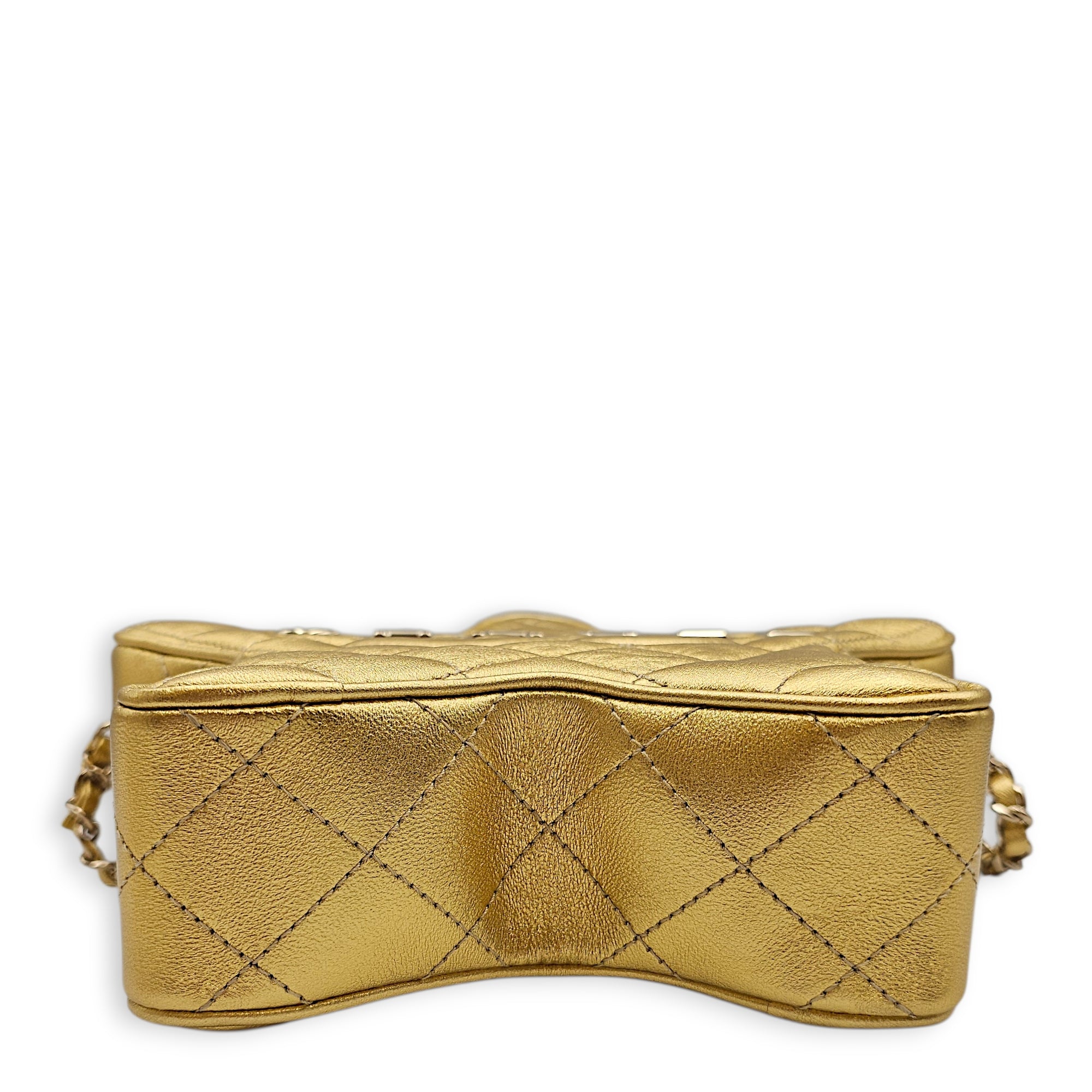 24C Walk of Fame Star Bag  Gold Crossbody Bag in Metallic Gold hardware CL2602-19253 5