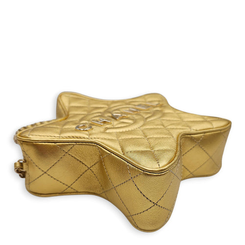 24C Walk of Fame Star Bag  Gold Crossbody Bag in Metallic Gold hardware CL2602-19253 8