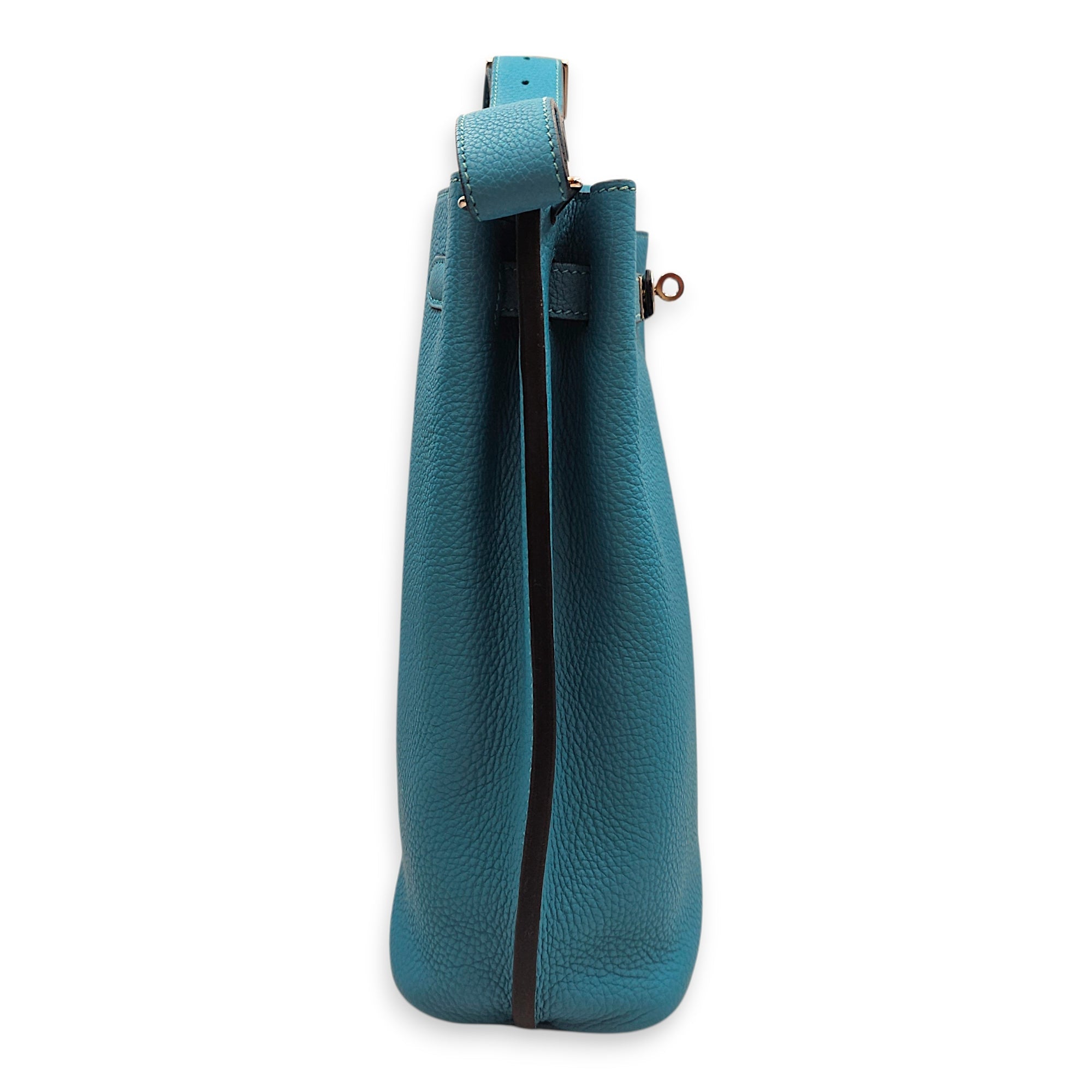 So Kelly 22 Turquoise in Togo Palladium hardware CL2602-19258 3