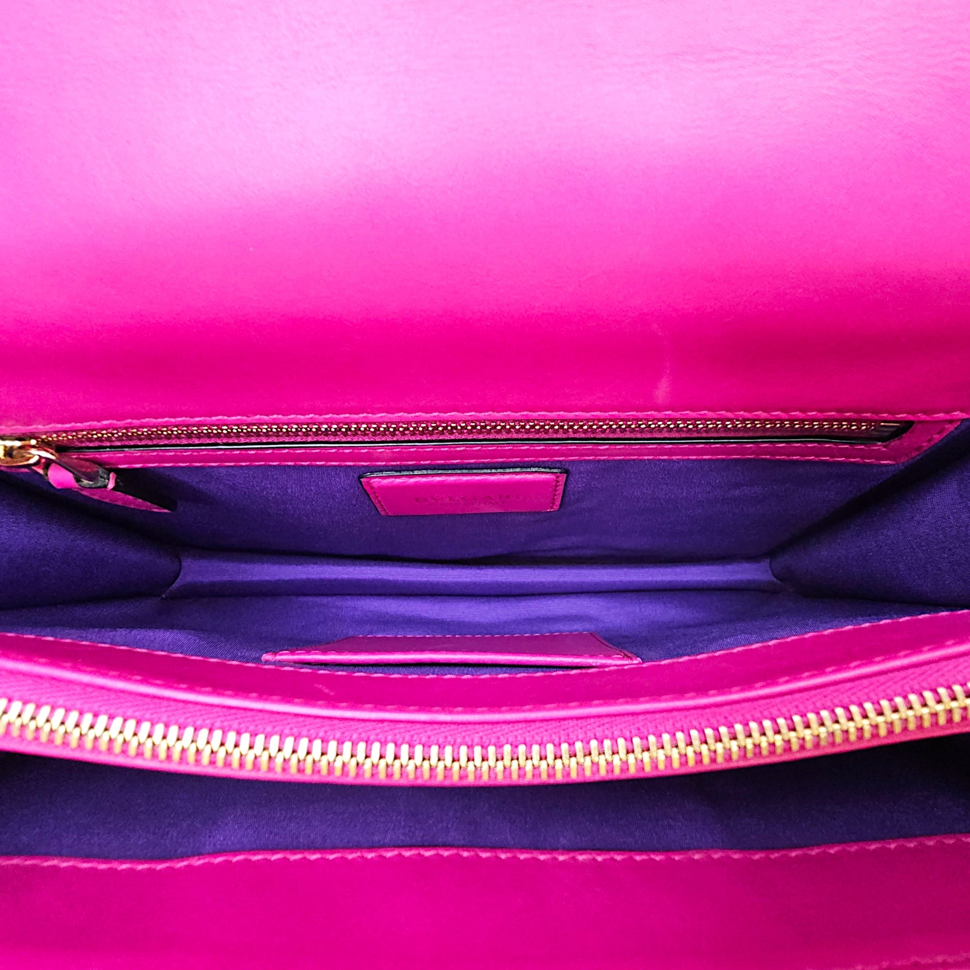 Serpenti Forever Flap with an Enamel Snakehead Clasp Medium Pink Shoulder Bag in Calfskin Gold hardware CL2602-19263 6