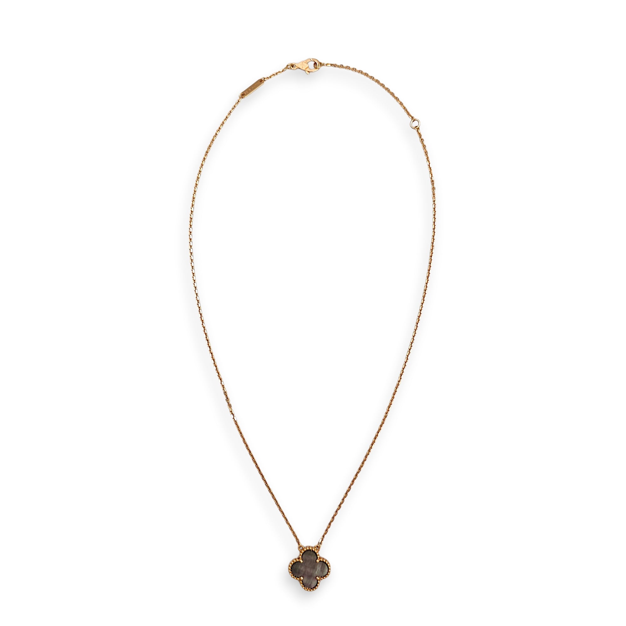 Vintage Alhambra Pendant Necklace in Grey CL2602-19271 2