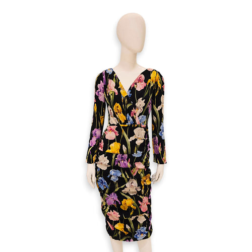 Floral Dress 42 Black Ready-To-Wear in Silk CL2602-19291 1