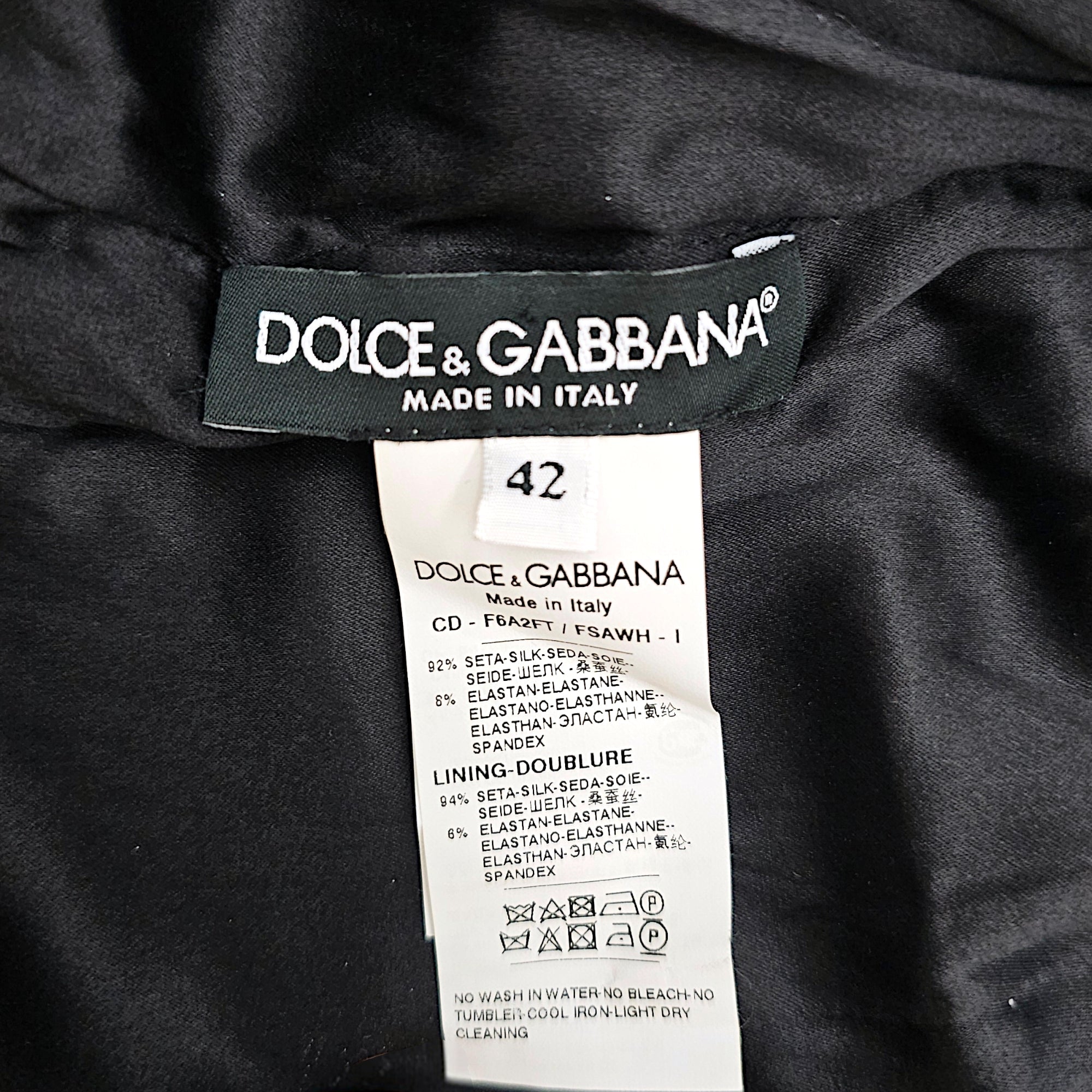 Floral Dress 42 Black Ready-To-Wear in Silk CL2602-19291 3