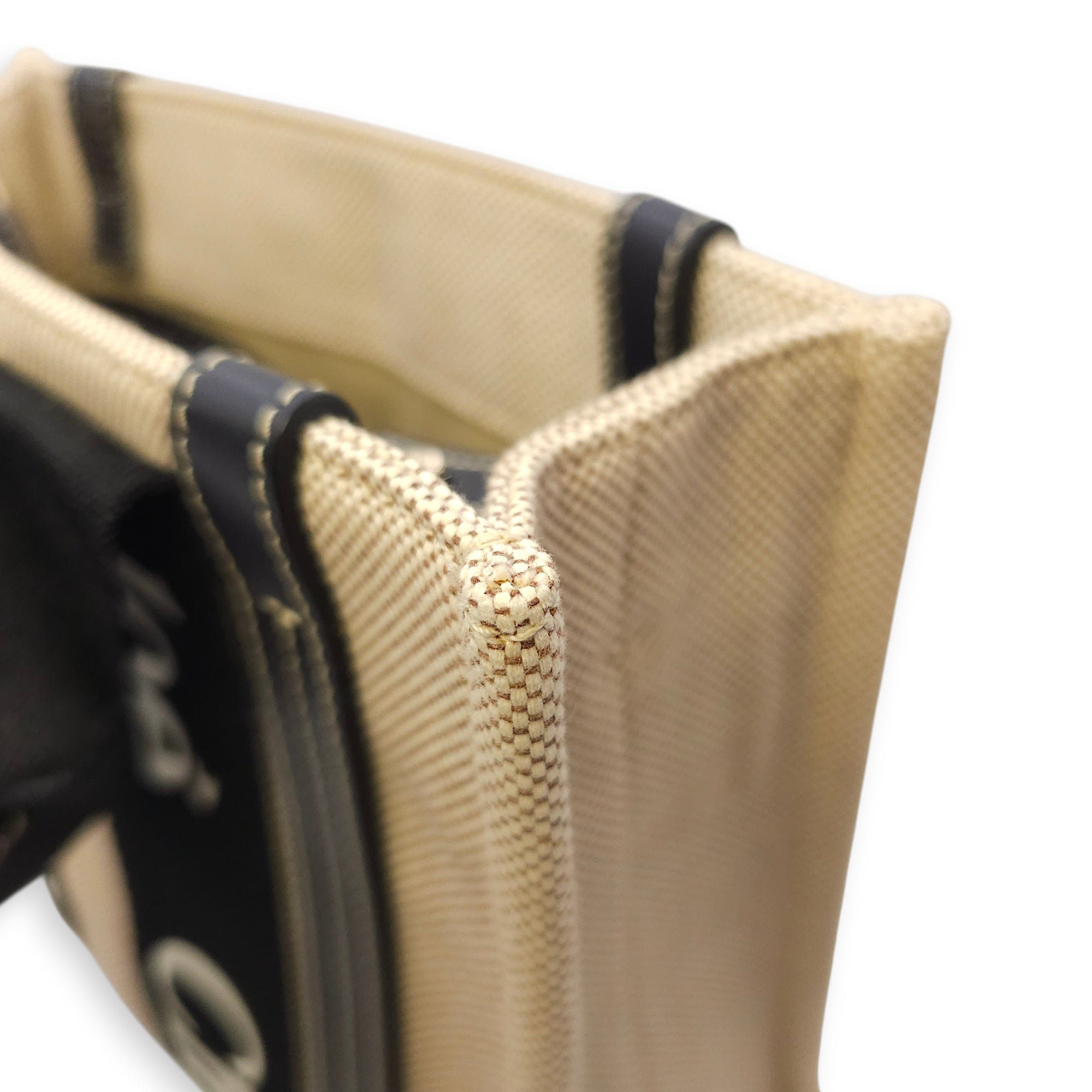 Small Woody Tote 24 Beige Crossbody Bag Silver hardware