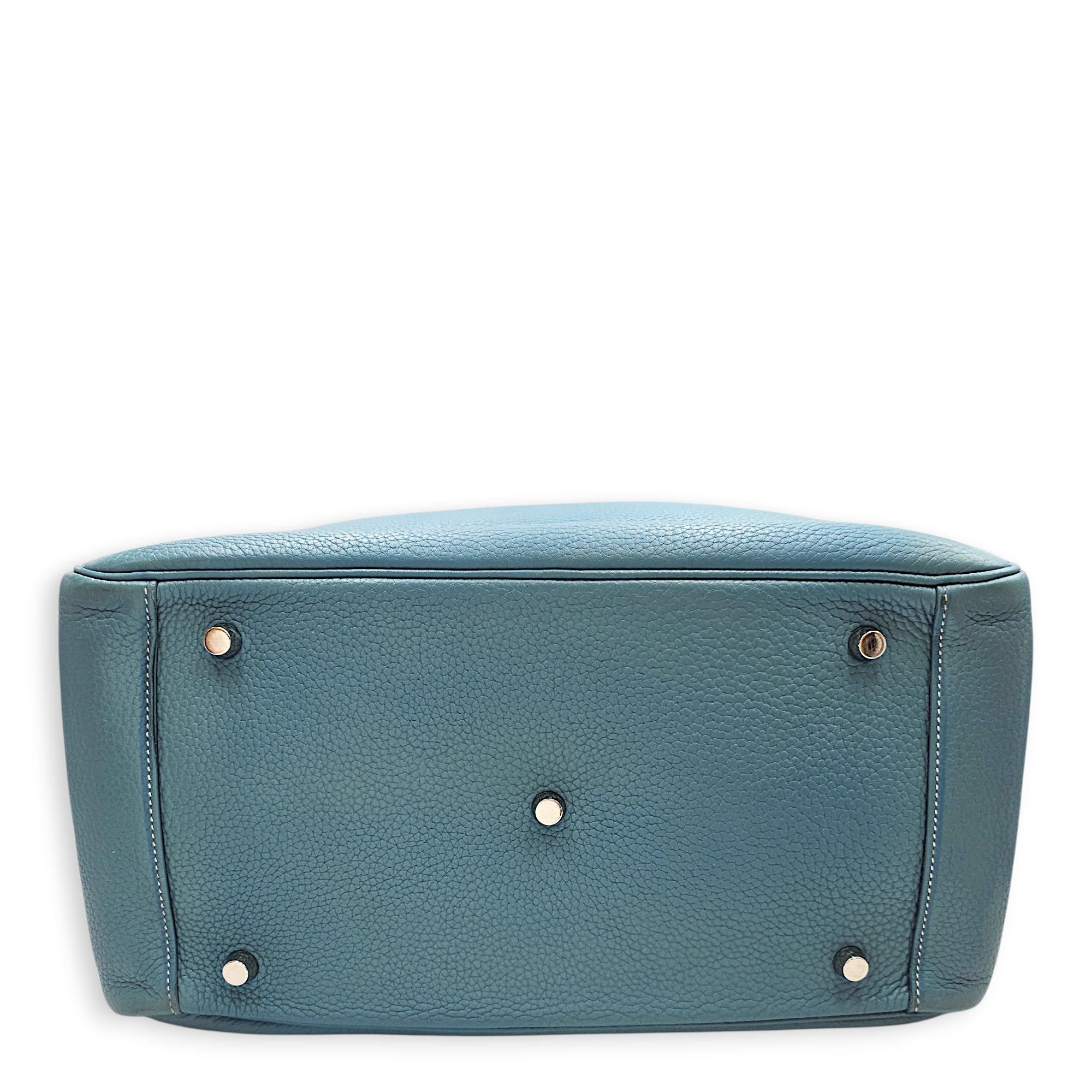 Lindy 34 Blue Jean in Clemence Palladium hardware CL2602-19327 6