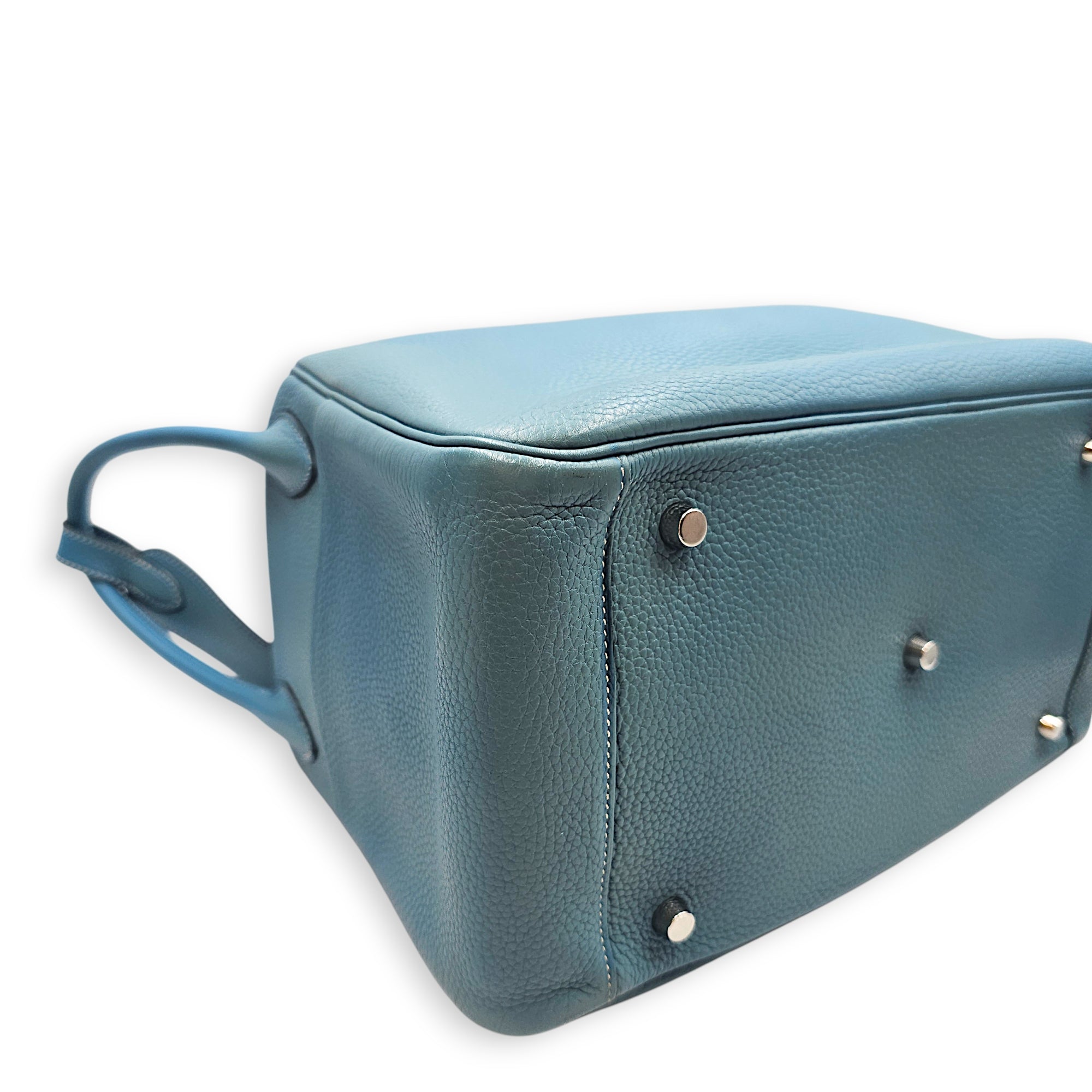 Lindy 34 Blue Jean in Clemence Palladium hardware CL2602-19327 7