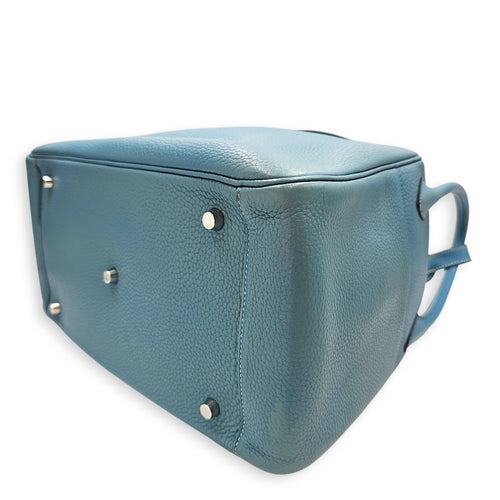 Lindy 34 Blue Jean in Clemence Palladium hardware CL2602-19327 8