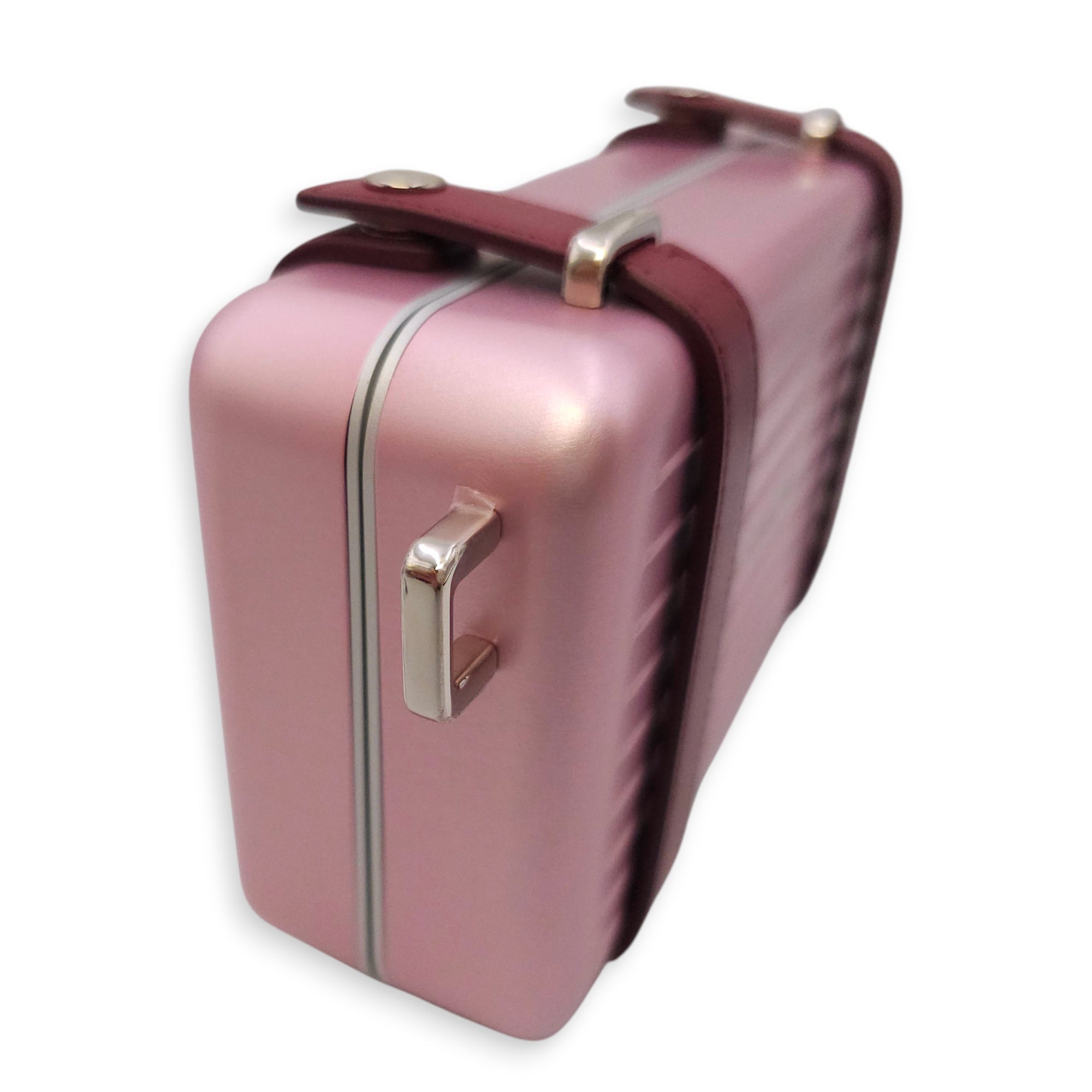 Dior x Rimowa Personal Clutch on Strap In Aluminium Pink 19cm Pink Clutch in Aluminium Silver hardware