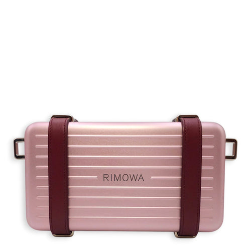 Dior x Rimowa Personal Clutch on Strap Pink in Aluminium Silver hardware CL2602-19330 2