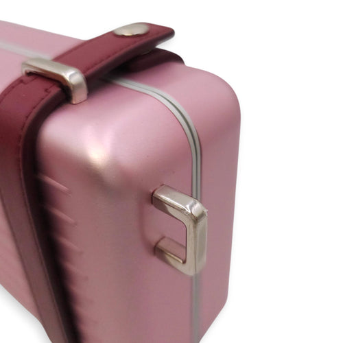 Dior x Rimowa Personal Clutch on Strap In Aluminium Pink 19cm Pink Clutch in Aluminium Silver hardware