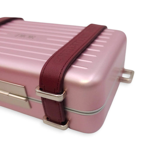 Dior x Rimowa Personal Clutch on Strap Pink in Aluminium Silver hardware CL2602-19330 9