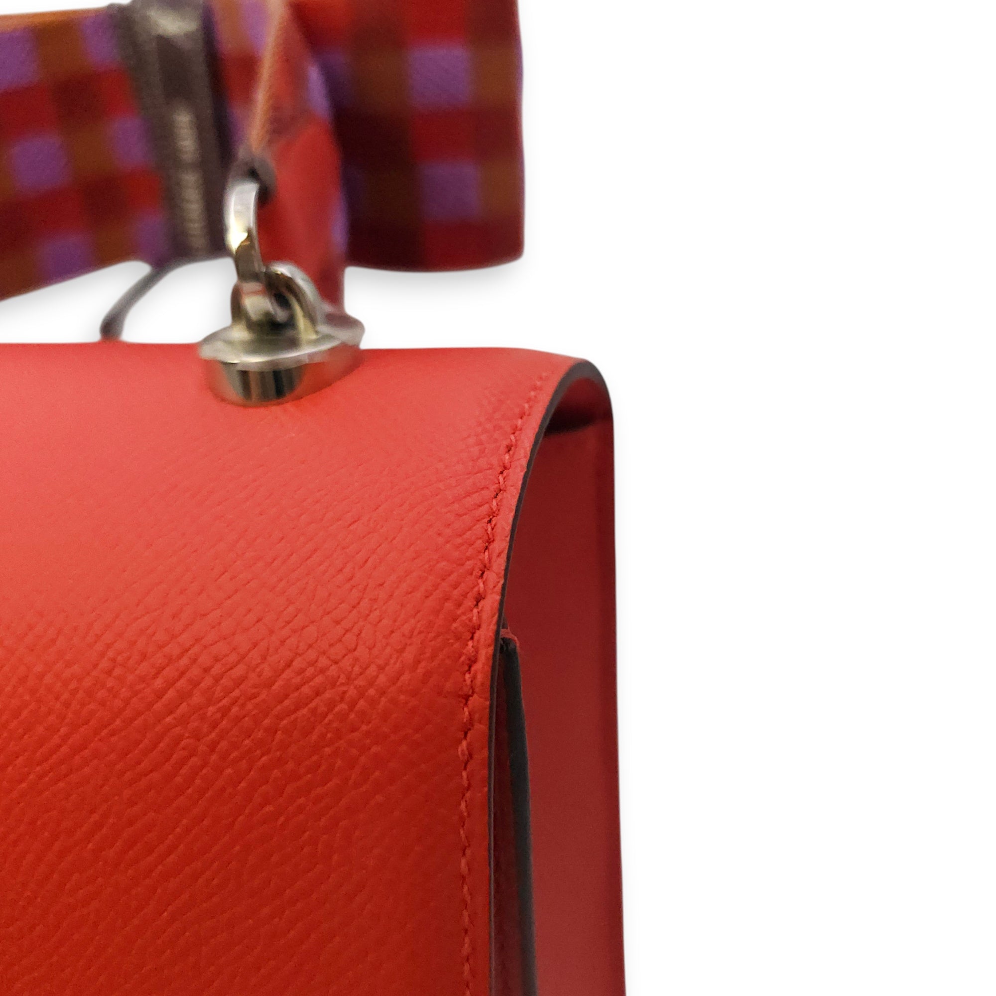 Verrou 21 Capucine in Epsom Palladium hardware CL2602-19337 10