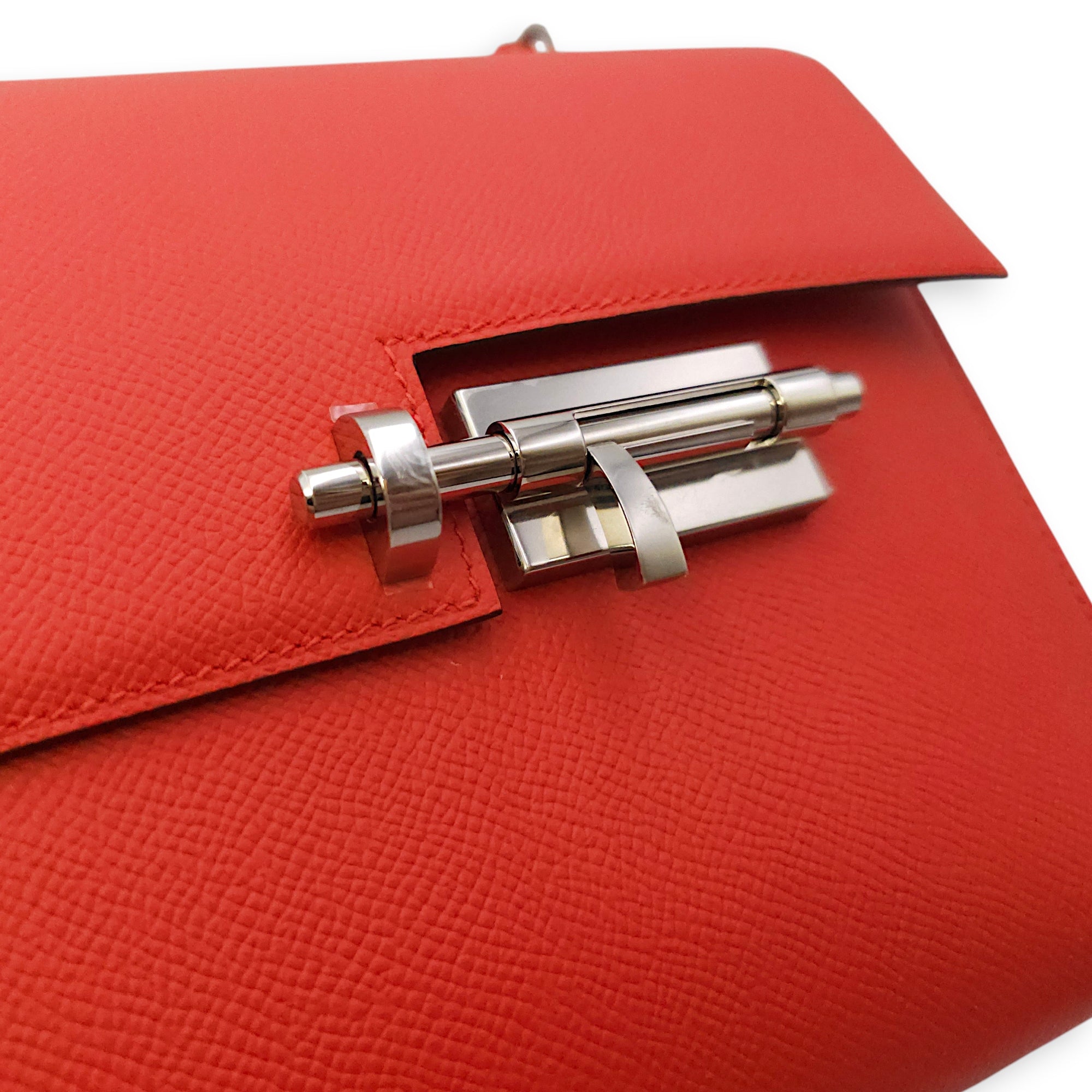 Verrou 21 Capucine in Epsom Palladium hardware CL2602-19337 13