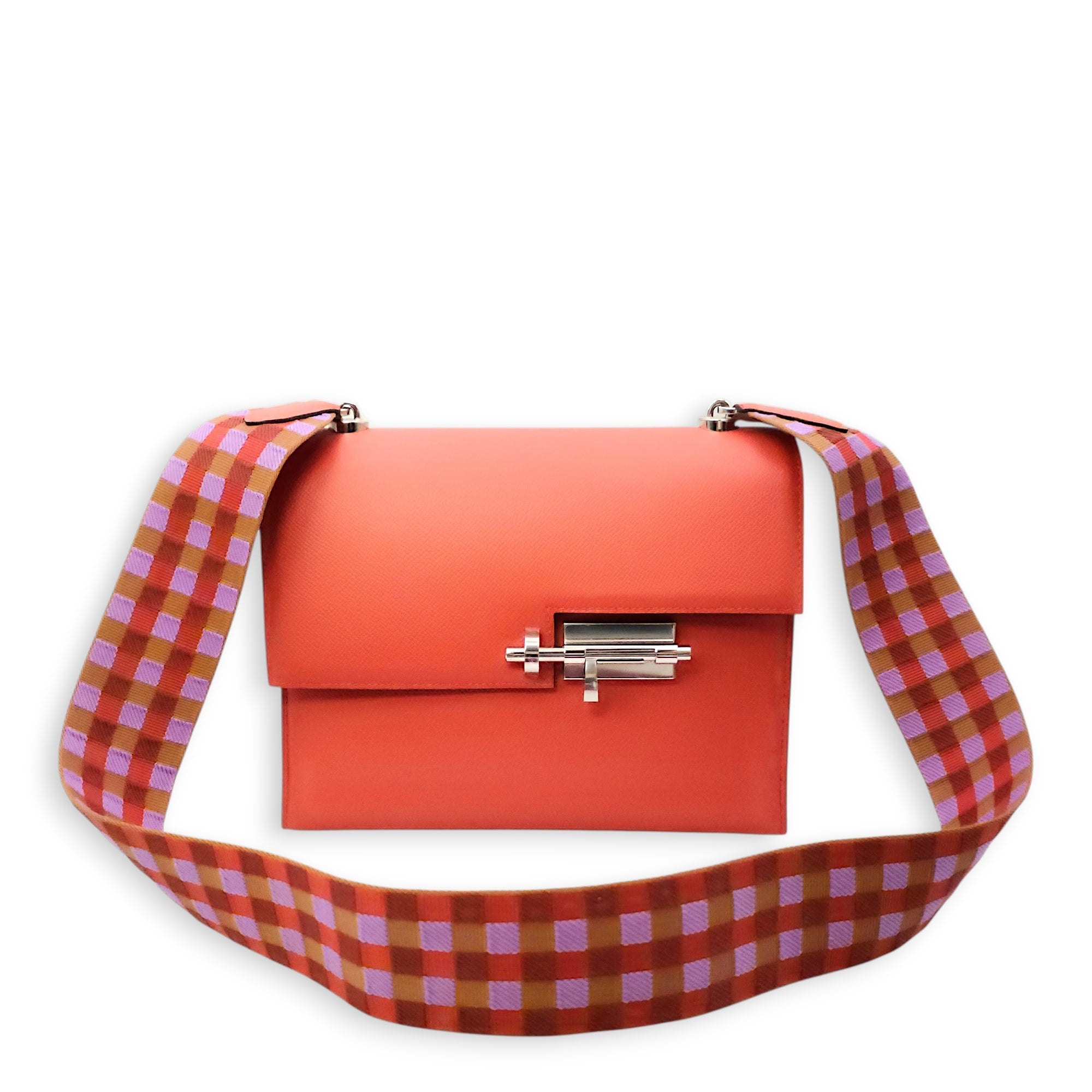 Verrou 21 Capucine in Epsom Palladium hardware CL2602-19337 15