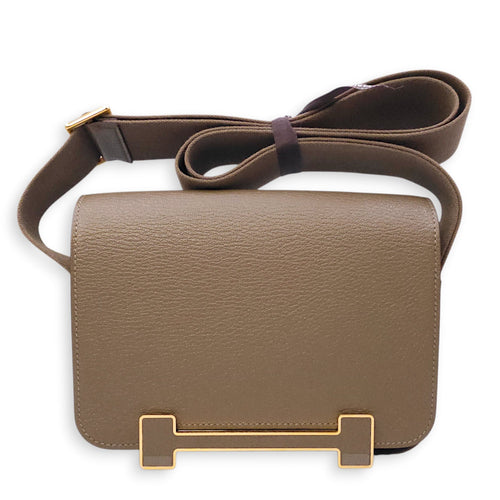 Geta Etoupe in Chevre Mysore Gold hardware CL2602-19342 1