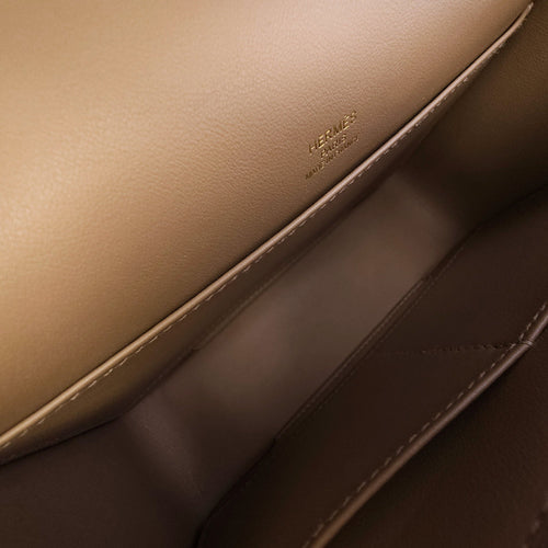 Geta Etoupe in Chevre Mysore Gold hardware CL2602-19342 10